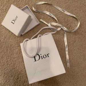 Dior earring box and bag